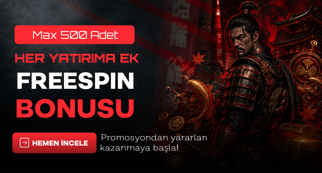 Tokyobet her yatırıma ek freespin bonusu, en fazla 500 adet duyurusu