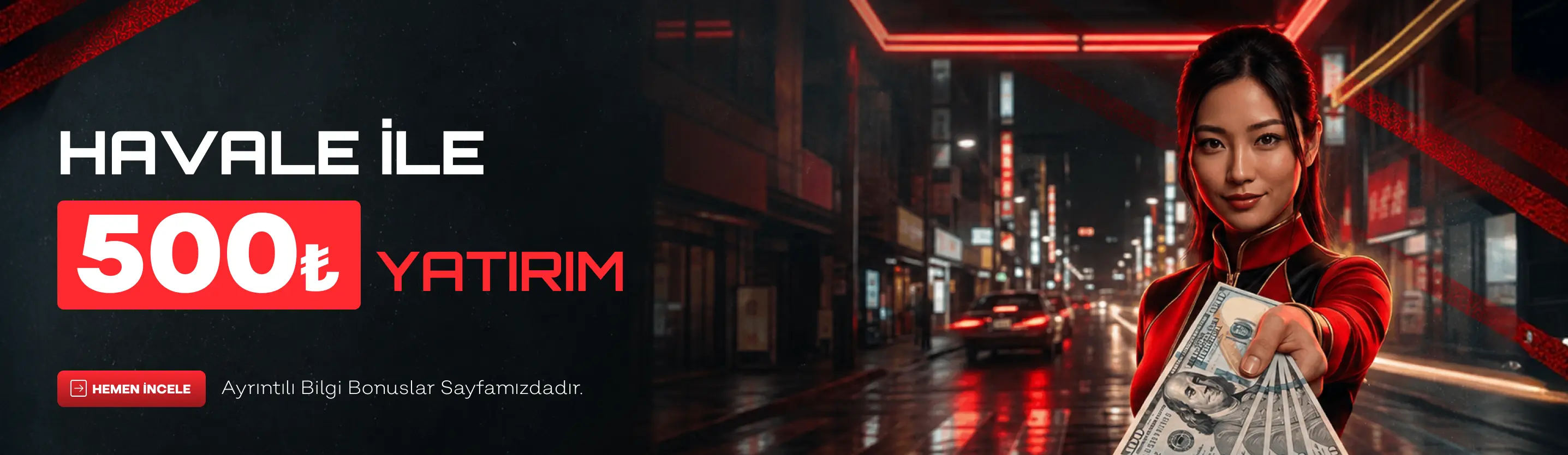 Tokyobet havale ile 500 TL yatırım duyurusu; geniş tasarım